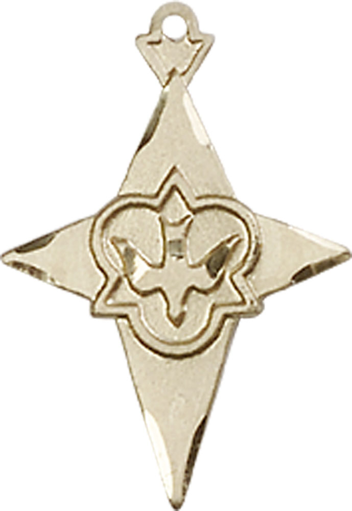 14kt Gold Cross Medal