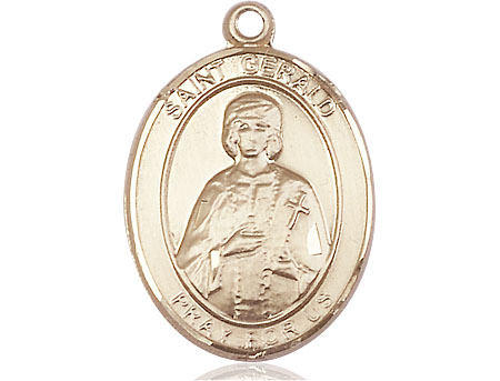 14kt Gold Saint Gerald Medal