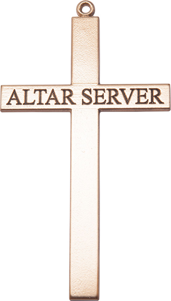 14kt Gold Alter Server Cross Medal