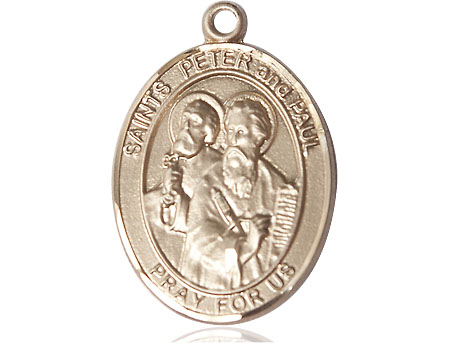 14kt Gold Saint Peter St Paul Medal