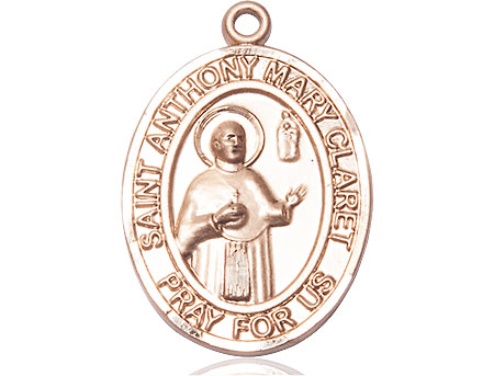 14kt Gold Saint Anthony Mary Claret Medal