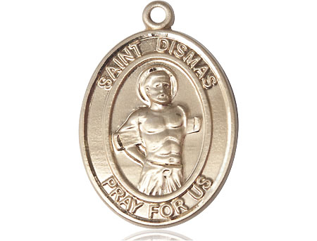 14kt Gold Saint Dismas Medal