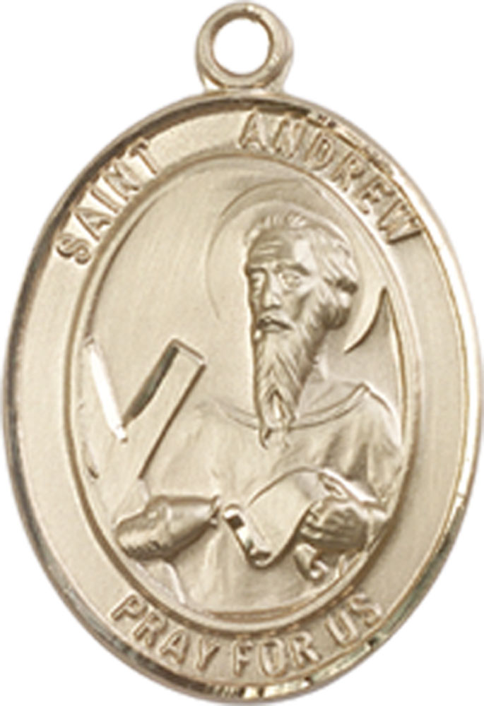 14kt Gold Saint Andrew the Apostle Medal