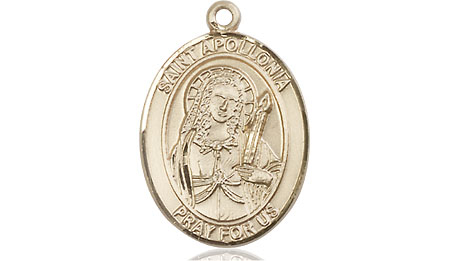 14kt Gold Saint Apollonia Medal