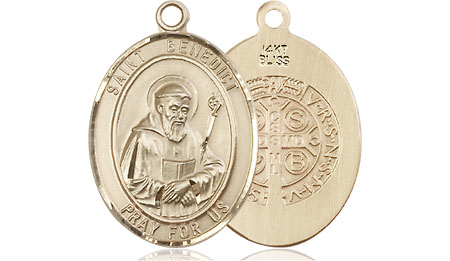 14kt Gold Saint Benedict Medal
