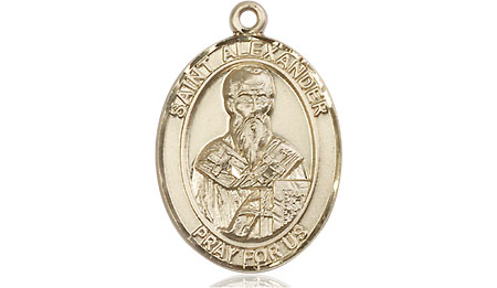 14kt Gold Saint Alexander Sauli Medal