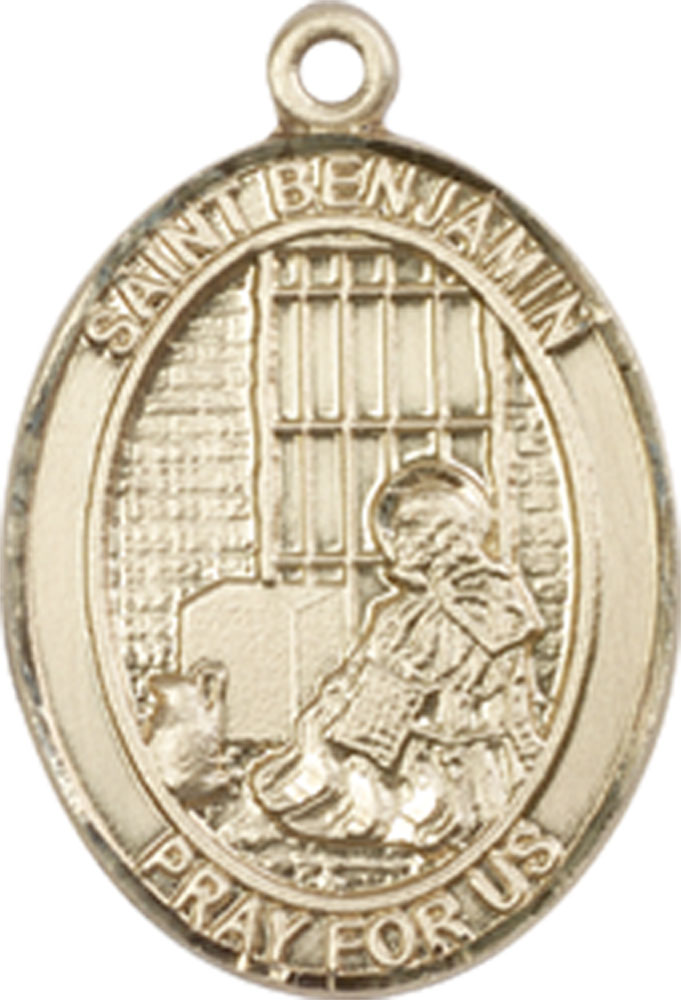 14kt Gold Saint Benjamin Medal