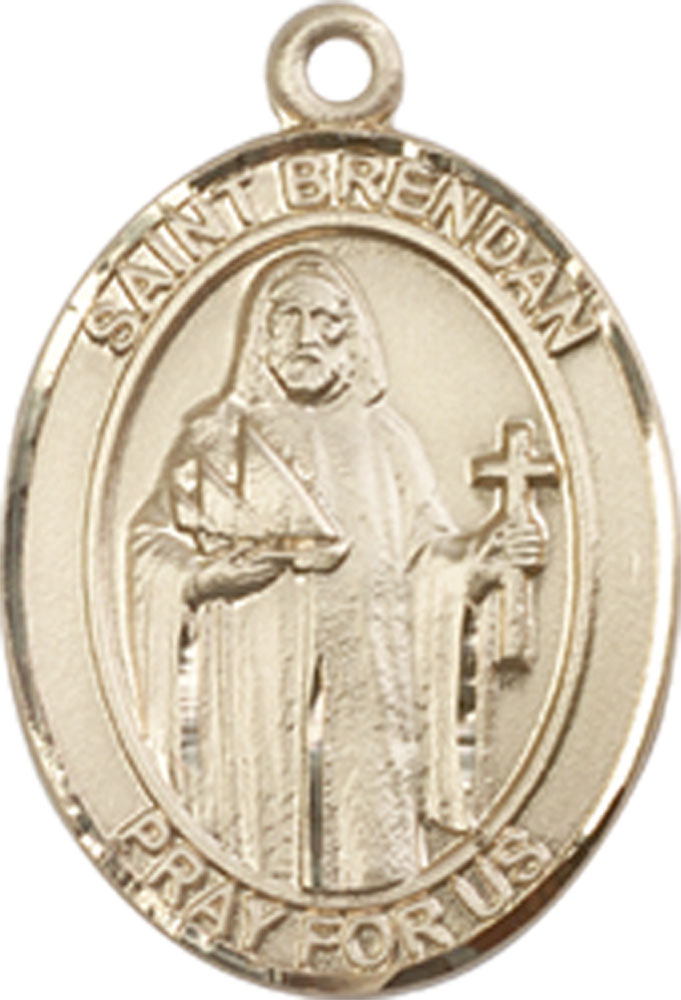 14kt Gold Saint Brendan the Navigator Medal