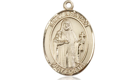 14kt Gold Saint Brendan the Navigator Medal