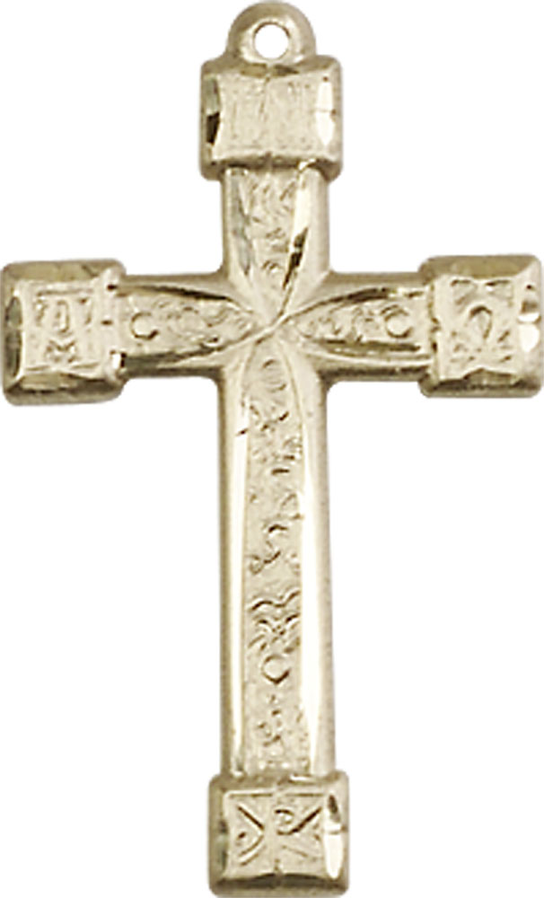 14kt Gold Cross Medal