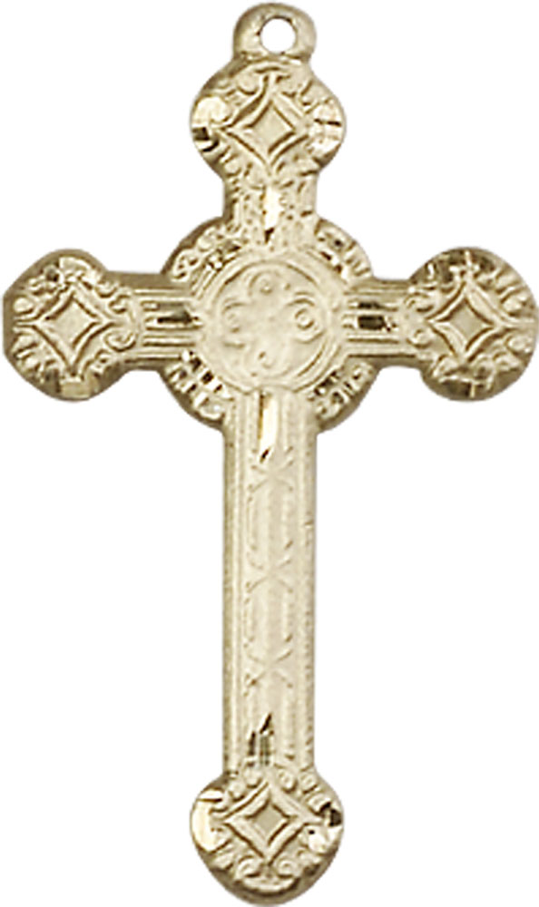 14kt Gold Cross Medal