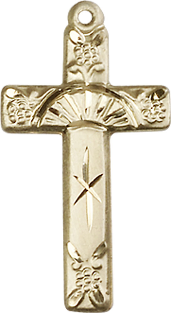 14kt Gold Cross Medal