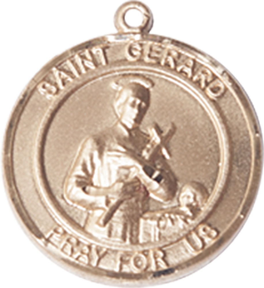 14kt Gold Saint Gerard Medal