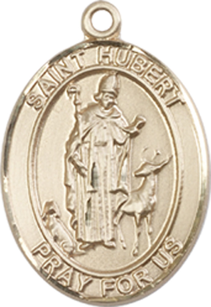 14kt Gold Saint Hubert of Liege Medal