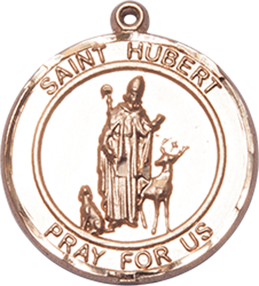 14kt Gold Saint Hubert of Liege Medal