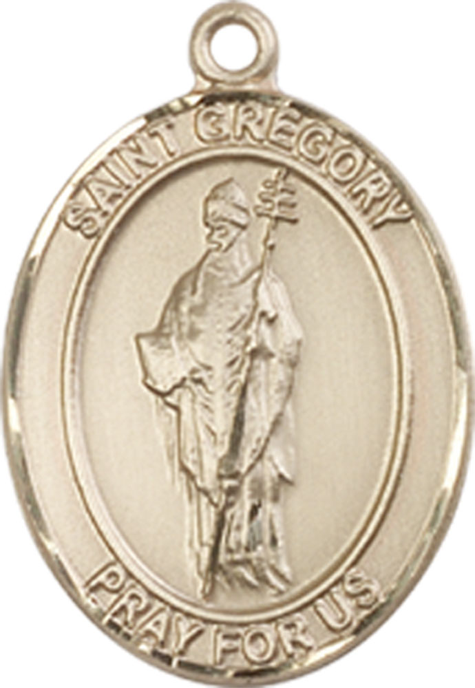14kt Gold Saint Gregory the Great Medal