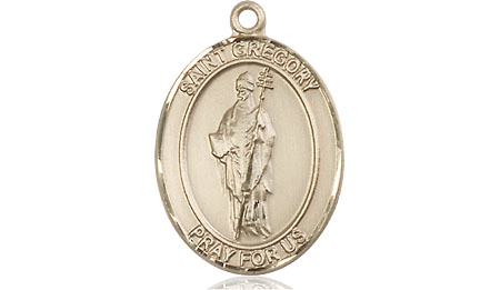14kt Gold Saint Gregory the Great Medal