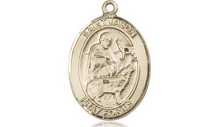 14kt Gold Saint Jason Medal