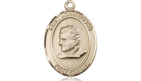 14kt Gold Saint John Bosco Medal