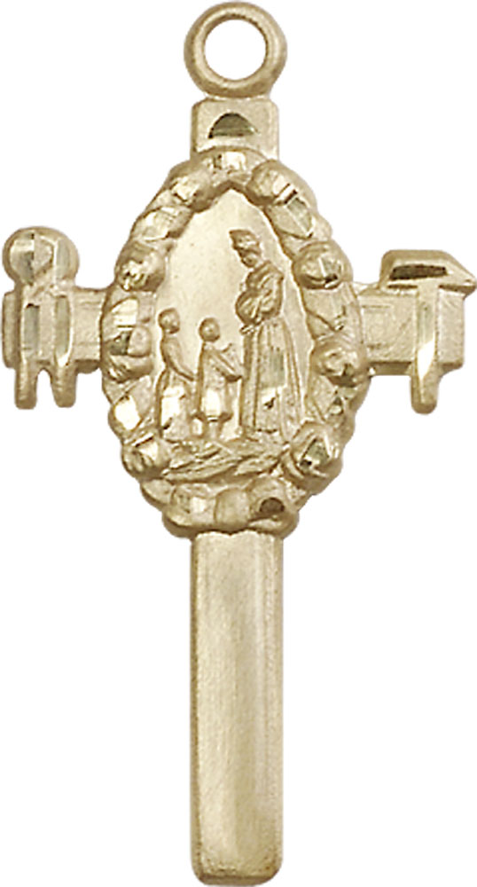 14kt Gold Cross Medal