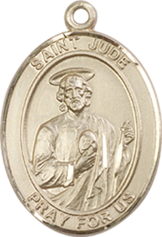 14kt Gold Saint Jude Medal