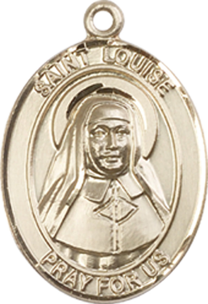 14kt Gold Saint Louise de Marillac Medal