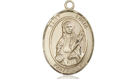14kt Gold Saint Lucia of Syracuse Medal