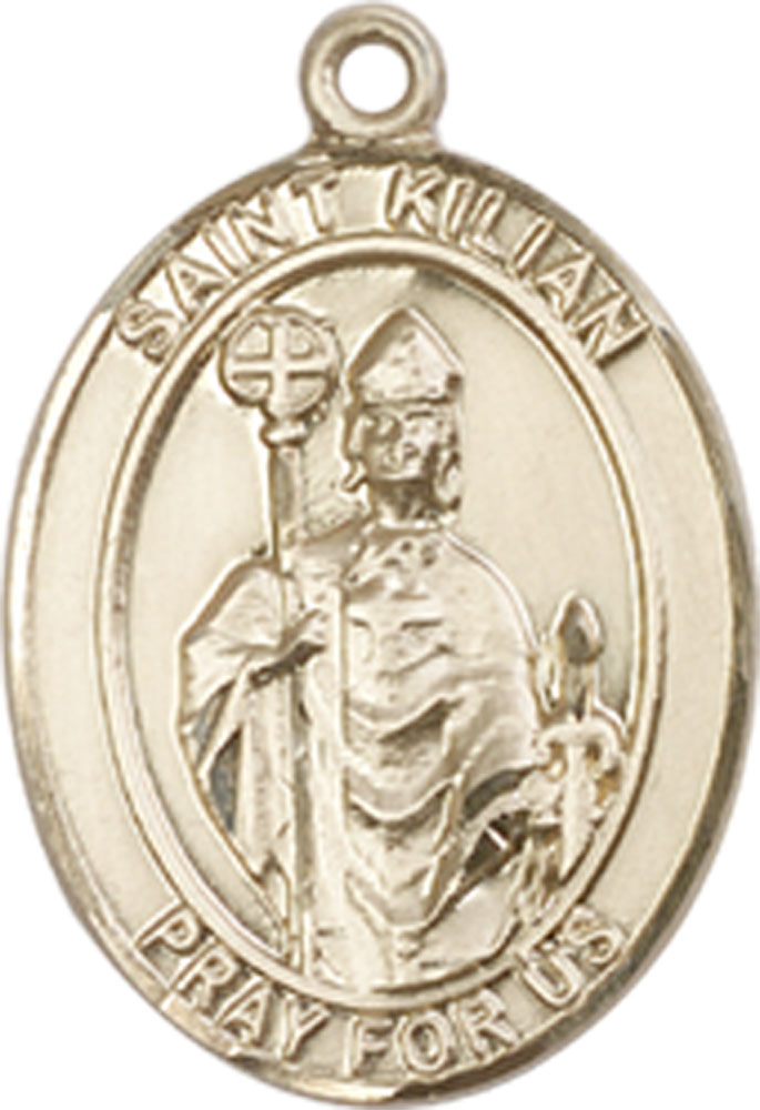 14kt Gold Saint Kilian Medal