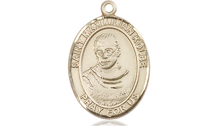 14kt Gold Saint Maximilian Kolbe Medal