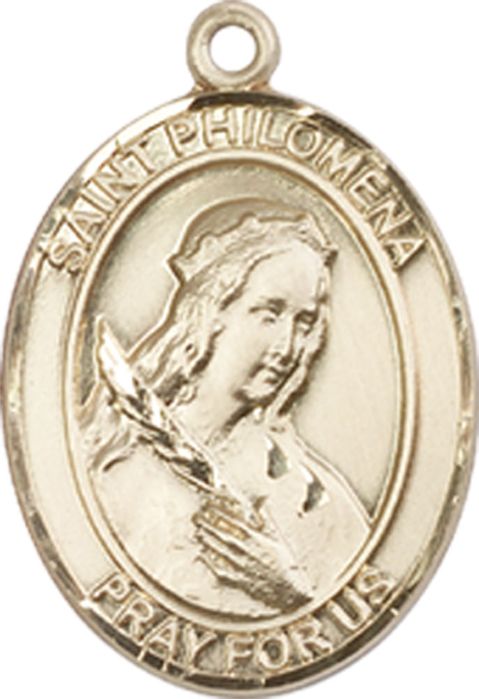 14kt Gold Saint Philomena Medal
