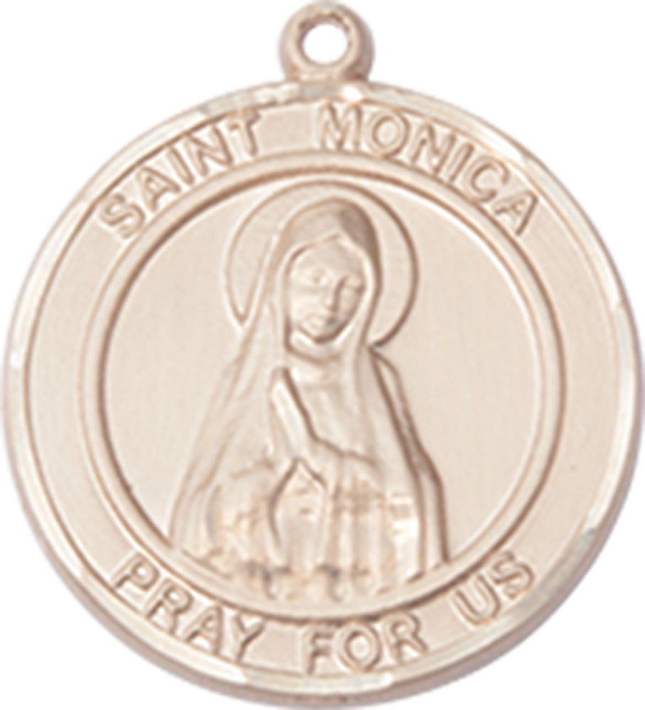 14kt Gold Saint Monica Medal
