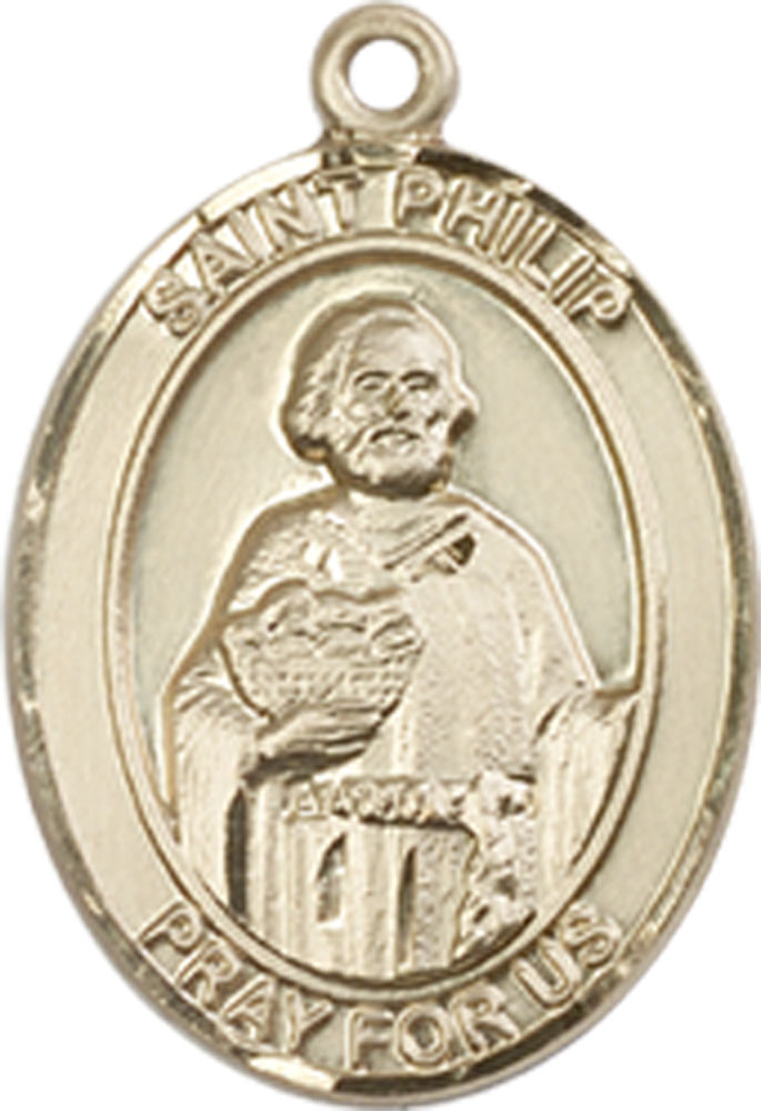 14kt Gold Saint Philip the Apostle Medal