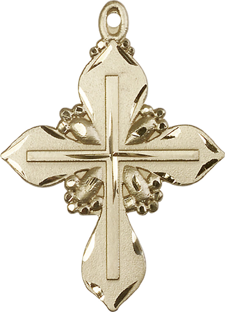 14kt Gold Cross Medal