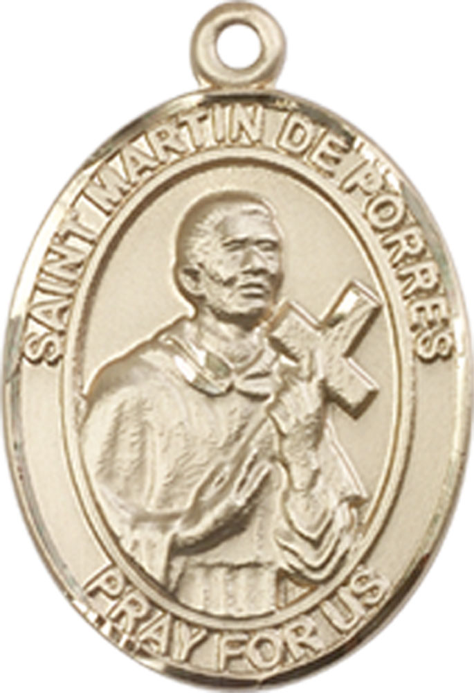 14kt Gold Saint Martin de Porres Medal