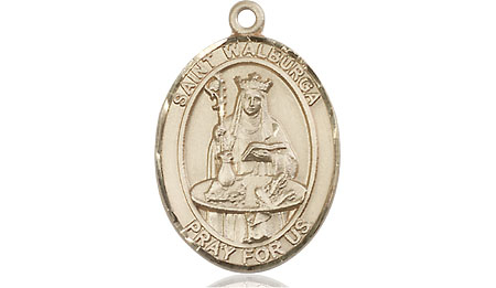 14kt Gold Saint Walburga Medal