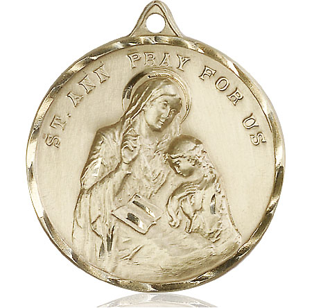 14kt Gold Saint Ann Medal