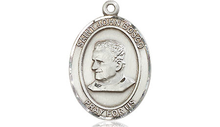 Sterling Silver Saint John Bosco Medal