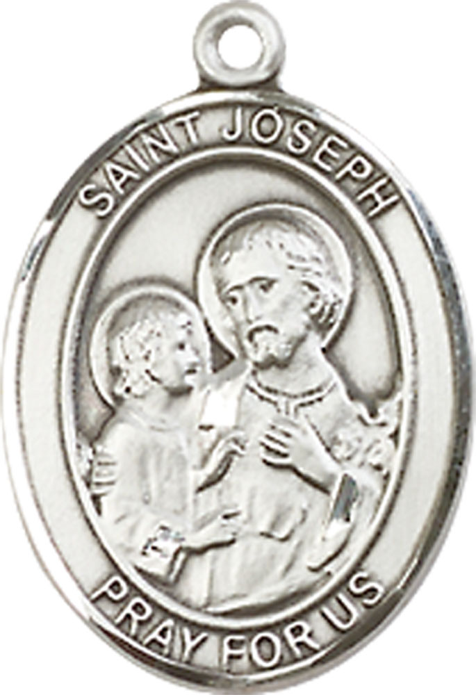 Sterling Silver Saint Joseph Medal - With Box