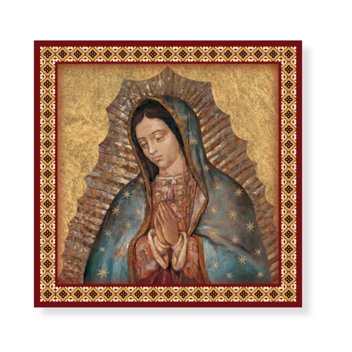 20cm x 20cm O.L. of Guadalupe Printed Ceramic Tile Boxed