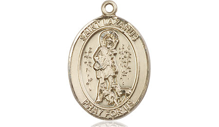 14kt Gold Filled Saint Lazarus Medal