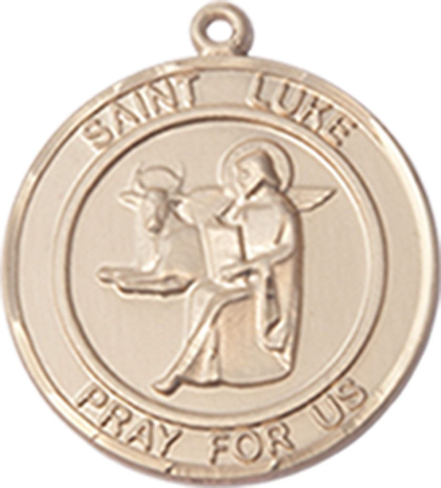 14kt Gold Filled Saint Luke the Apostle Medal