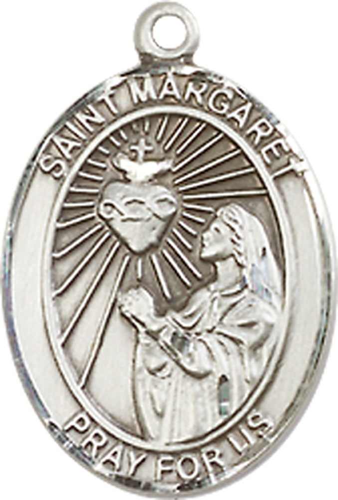 Sterling Silver Saint Margaret Mary Alacoque Medal - With Box