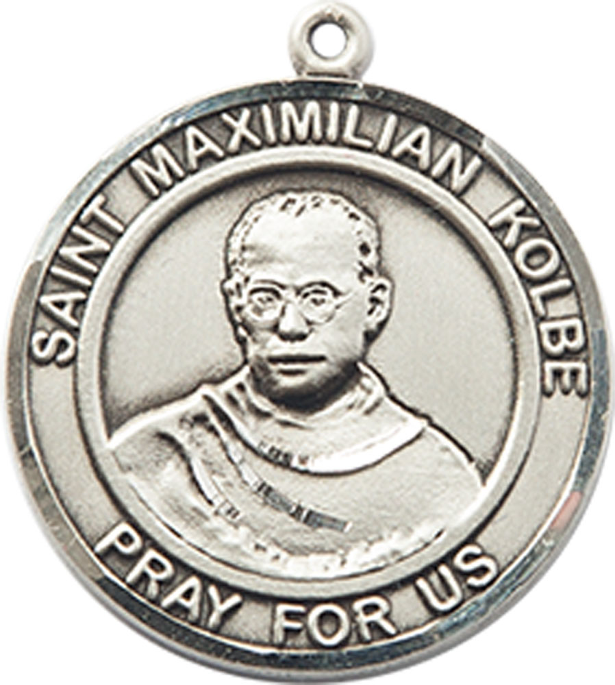 Sterling Silver Saint Maximilian Kolbe Medal