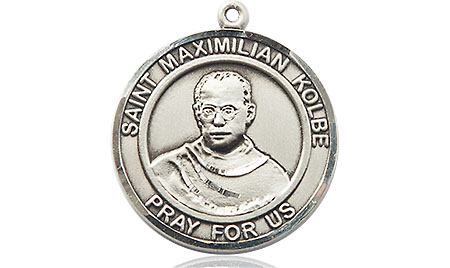 Sterling Silver Saint Maximilian Kolbe Medal