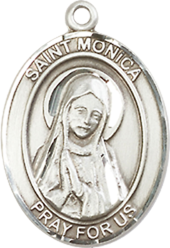 Sterling Silver Saint Monica Medal - With Box