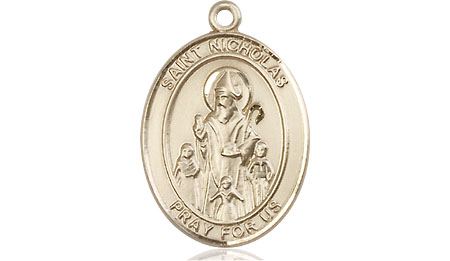 14kt Gold Filled Saint Nicholas Medal