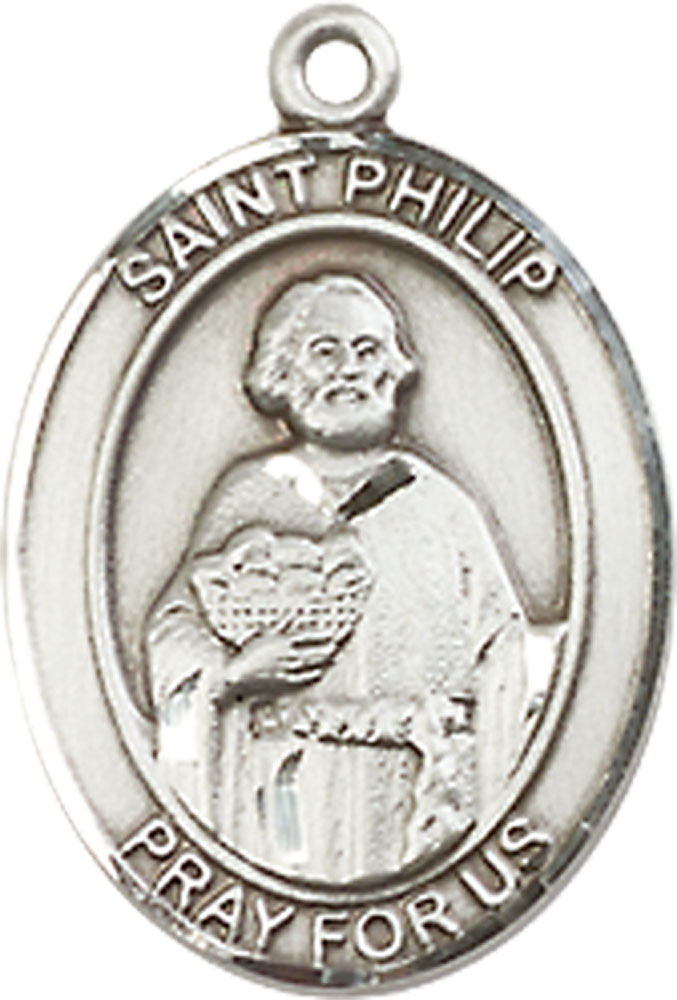 Sterling Silver Saint Philip the Apostle Medal