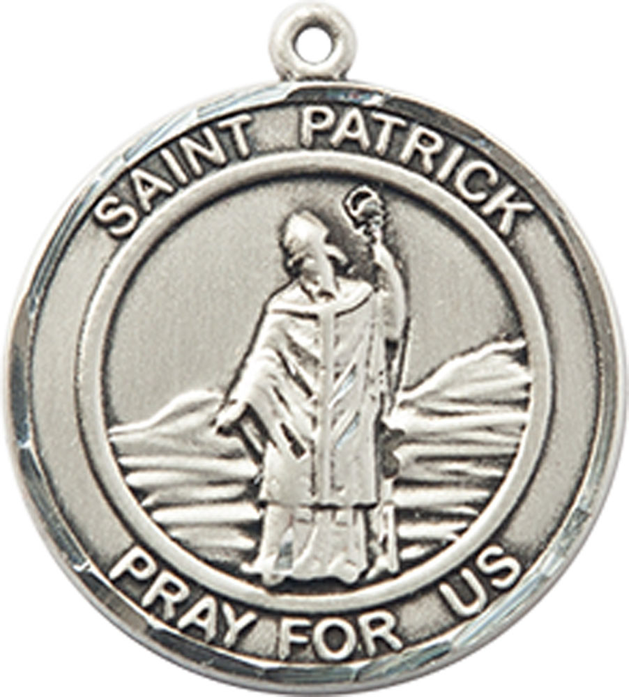 Sterling Silver Saint Patrick Medal