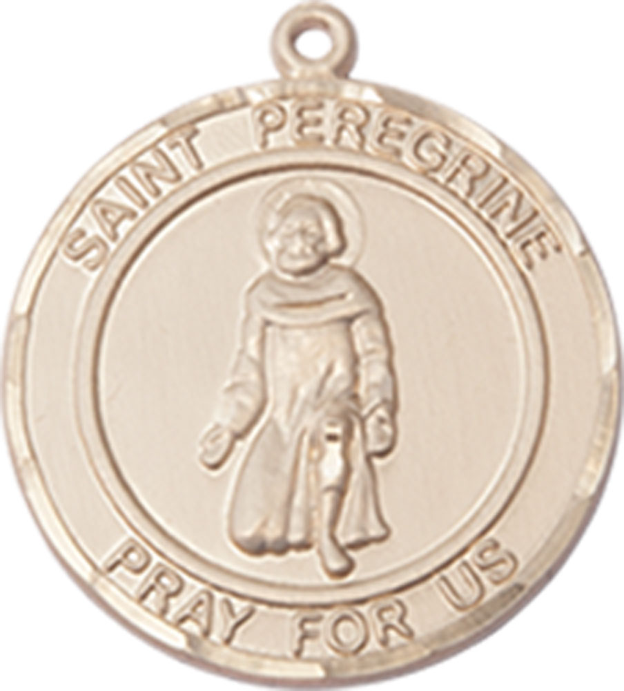14kt Gold Filled Saint Peregrine Medal