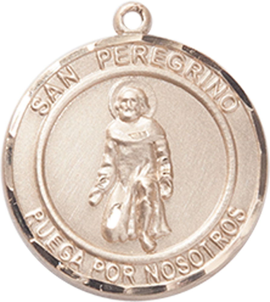 14kt Gold Filled San Peregrino Medal